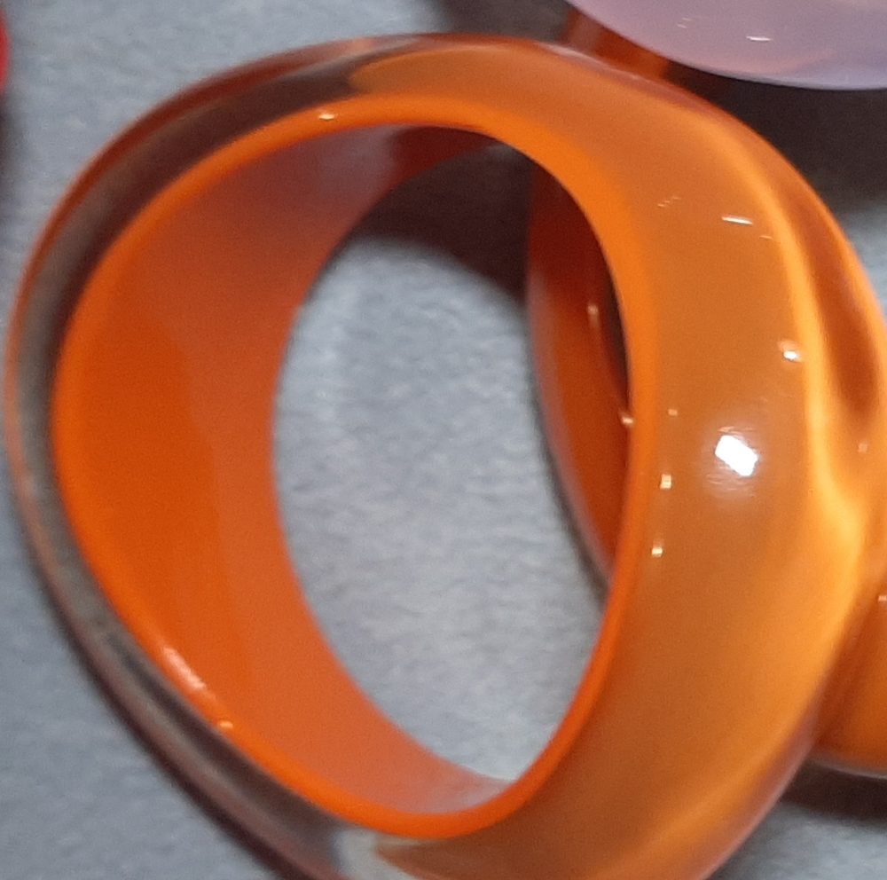 LUCITE | Chunky, Asymmetrical Bangle Bracelets - Picture 14 of 16